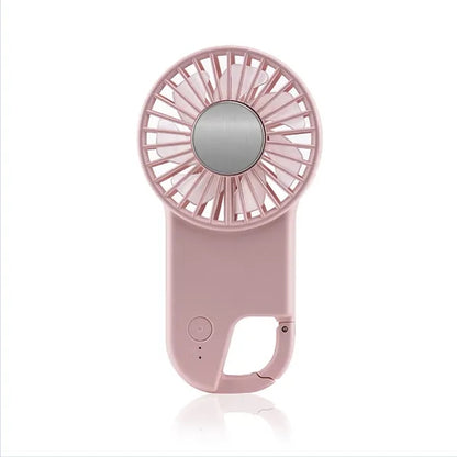 Mini Handheld USB Rechargeable Fan W/ Buckle