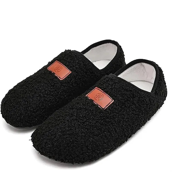 Warm Anti Slip Cotton Slippers w/ Covered Heels