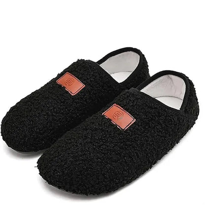 Warm Anti Slip Cotton Slippers w/ Covered Heels