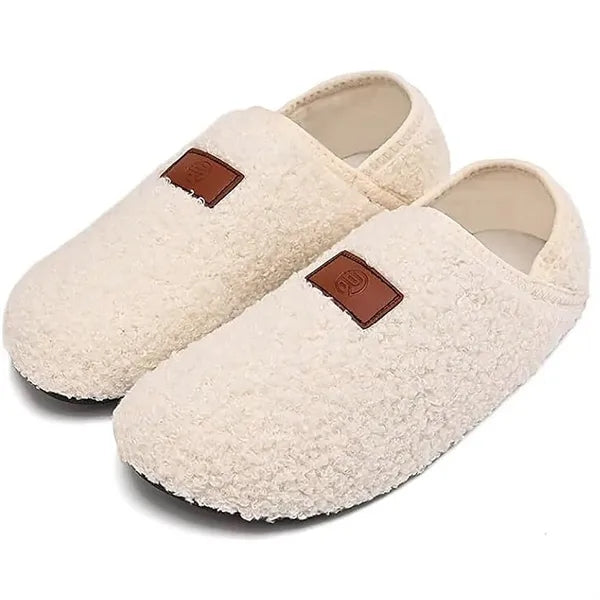 Warm Anti Slip Cotton Slippers w/ Covered Heels