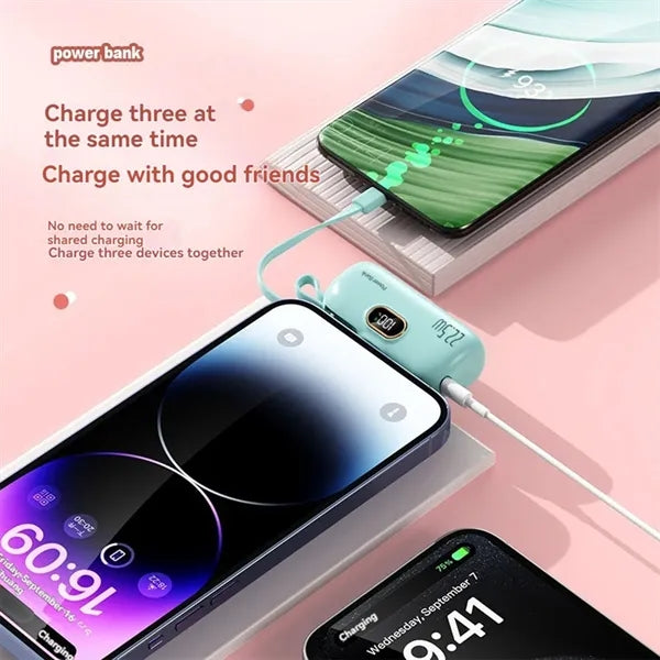 5000mAh 22.5W Super Fast Charging Capsule Power Bank
