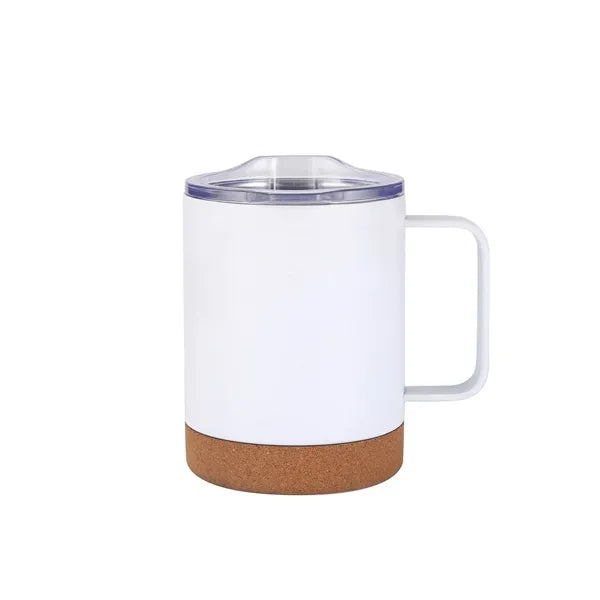 Double Layer Stainless Steel Mug w/ Cork Base Pad