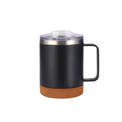 Double Layer Stainless Steel Mug w/ Cork Base Pad