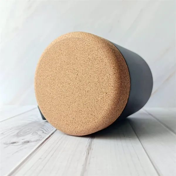 Double Layer Stainless Steel Mug w/ Cork Base Pad