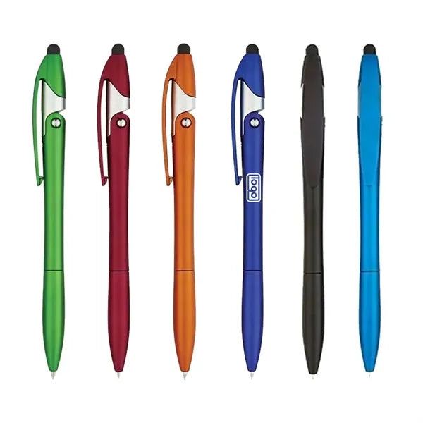 ABS Foldable Ballpoint Pen w/ Phone Stand