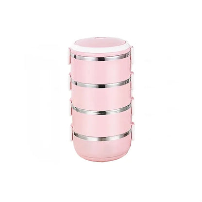 Multi-layer Round Insulated Lunch Box