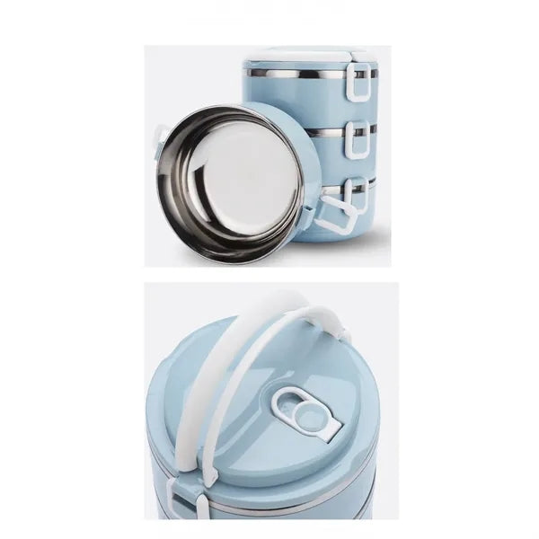 Multi-layer Round Insulated Lunch Box