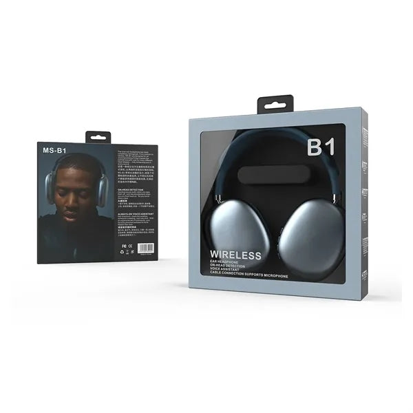 Long Battery Life Wireless Over-Ear Bluetooth Headphone