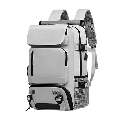 Waterproof Travel Nylon Backpack W/ Usb Port