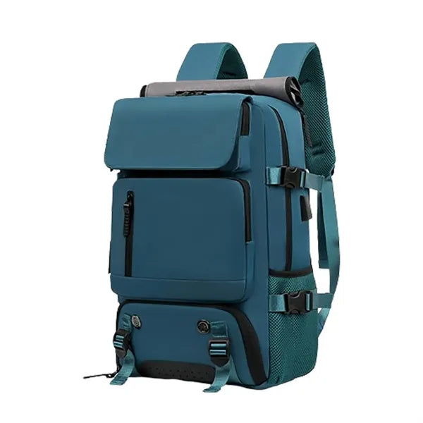 Waterproof Travel Nylon Backpack W/ Usb Port