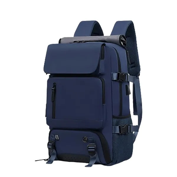 Waterproof Travel Nylon Backpack W/ Usb Port