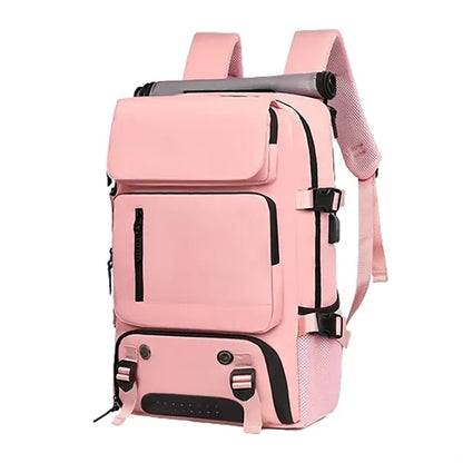 Waterproof Travel Nylon Backpack W/ Usb Port