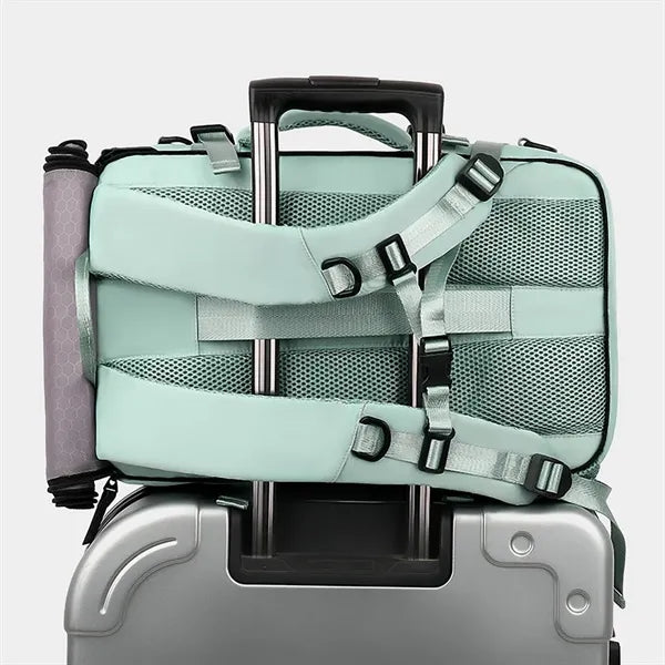 Waterproof Travel Nylon Backpack W/ Usb Port