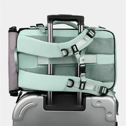 Waterproof Travel Nylon Backpack W/ Usb Port