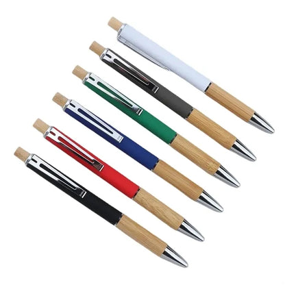 Bamboo Retractable Ballpoint Pen