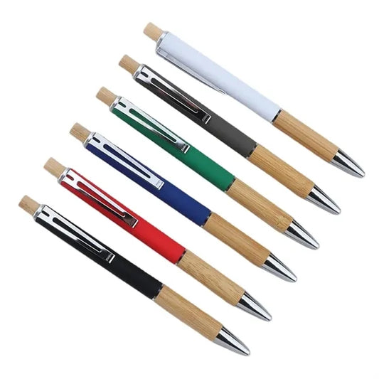 Bamboo Retractable Ballpoint Pen