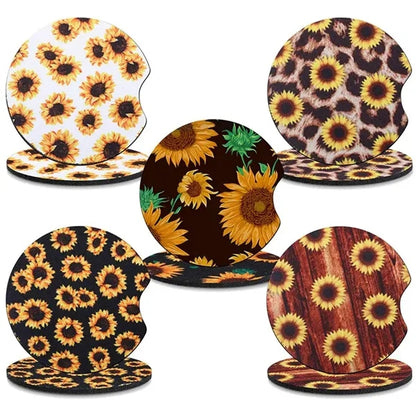 Sublimation Blank Rubber Car Coasters