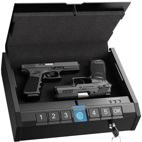 Biometric Fingerprint Handgun Safe Box