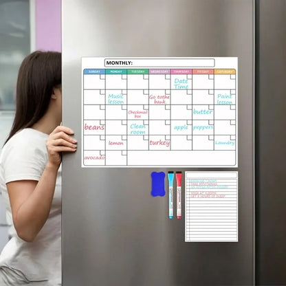 Magnetic Monthly Fridge Calendar