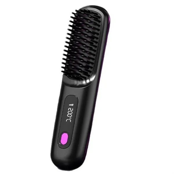 Cordless Portable Hair Straightening Brush