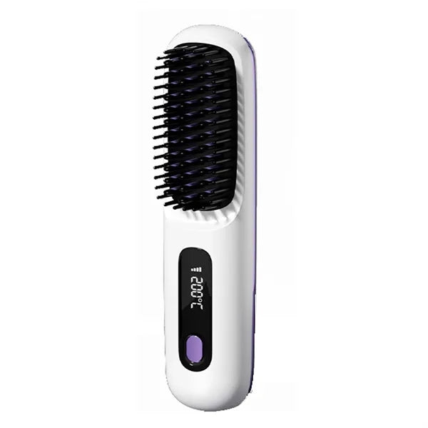 Cordless Portable Hair Straightening Brush