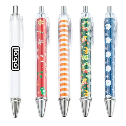 Custom Patterned Press Plastic Ballpoint Pen