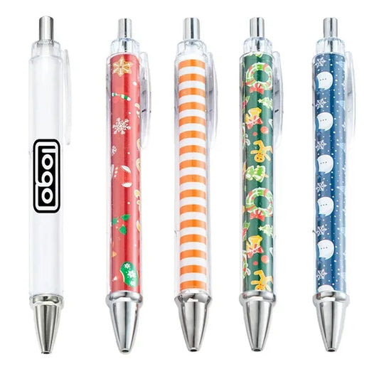 Custom Patterned Press Plastic Ballpoint Pen