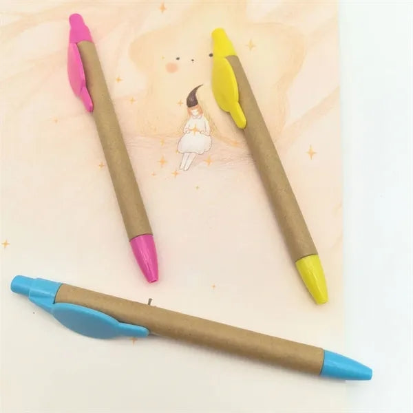 Retractable Paper Tube Ballpoint Pen