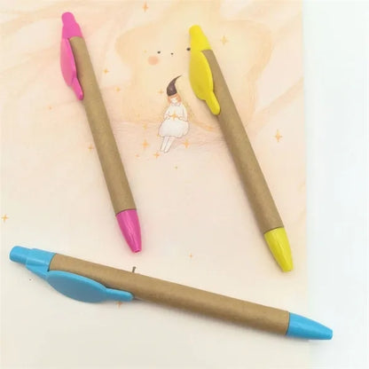 Retractable Paper Tube Ballpoint Pen