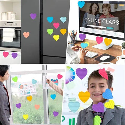 Custom Colorful Heart Shape Self-sticking Memo Notes Pad