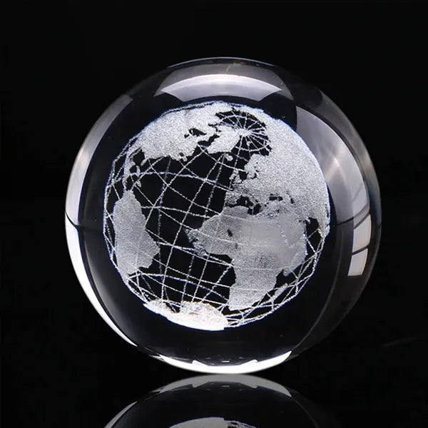 Illuminated Crystal Ball Ornament