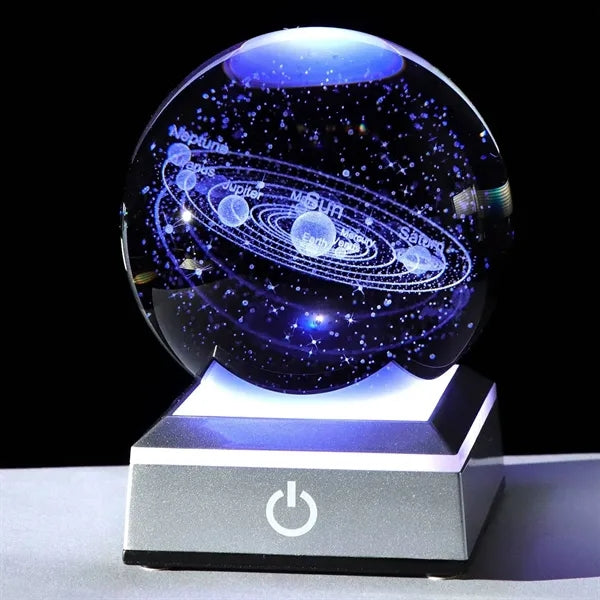 Illuminated Crystal Ball Ornament