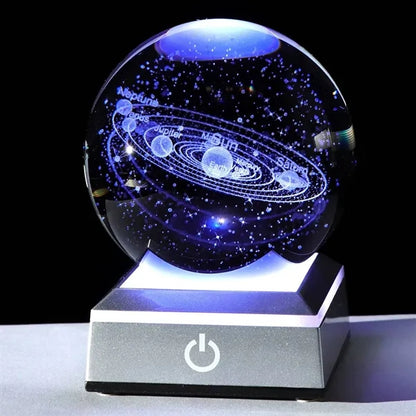 Illuminated Crystal Ball Ornament