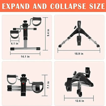 Folding Pedal Exerciser W/ Electronic Display