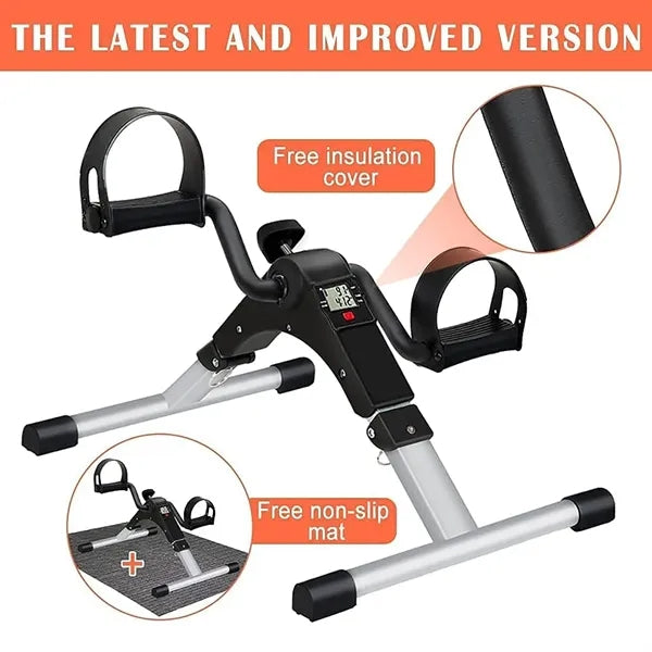 Folding Pedal Exerciser W/ Electronic Display