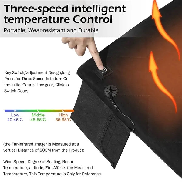 Rechargeable Waterproof Portable Heated Seat Cushion