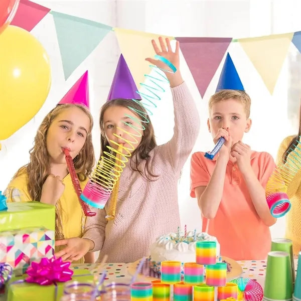 Kids Rainbow Plastic Coil Spring