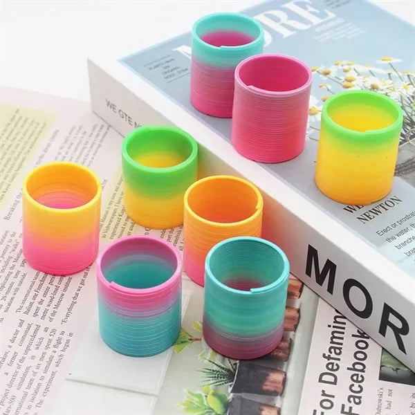 Kids Rainbow Plastic Coil Spring