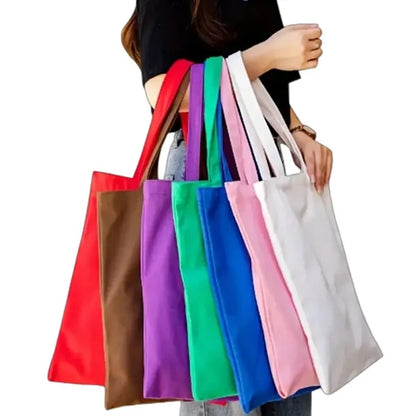 Large Capacity Canvas Tote Bag for Work Travel Shopping