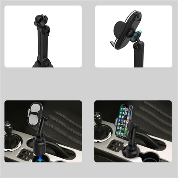 Adjustable Car Cup Holder Phone Mount