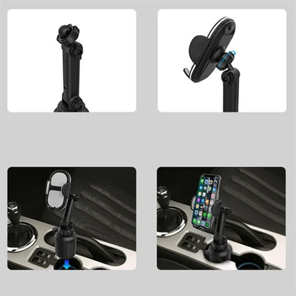 Adjustable Car Cup Holder Phone Mount