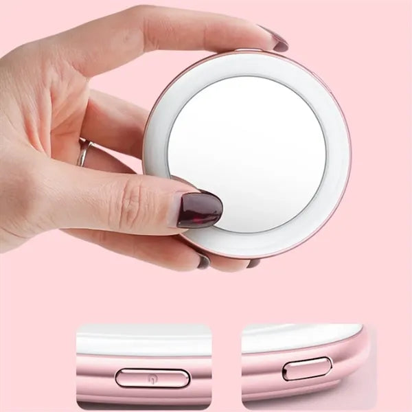 Magnetic Selfie Ring Light with Mirror and Phone Stand
