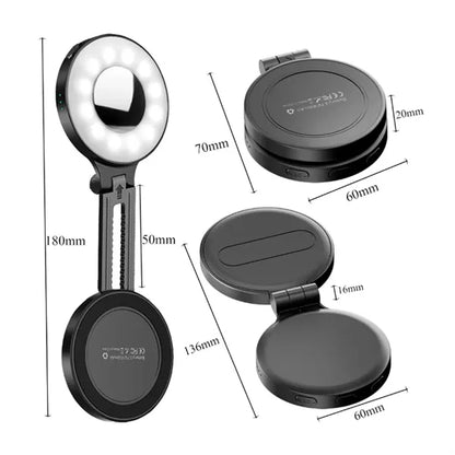 Mini Magnetic Foldable Selfie Light Phone Stand