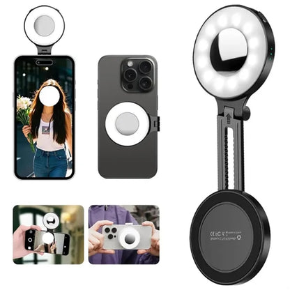 Mini Magnetic Foldable Selfie Light Phone Stand