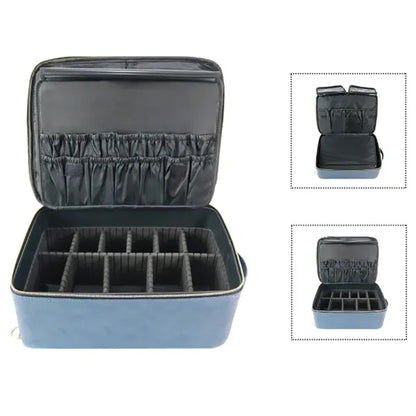 Travel Makeup Case Organizer Bag with Dividers
