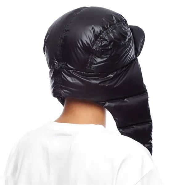 Winter Leather Trapper Hat with Ear Flaps