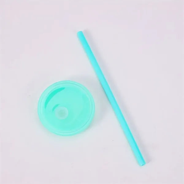 20oz. Double Wall Plastic Cup with Handle and Straw