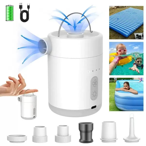 Wireless Portable Electric Air Pump & Light