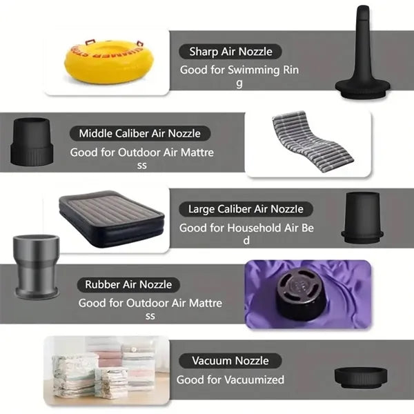 Wireless Portable Electric Air Pump & Light
