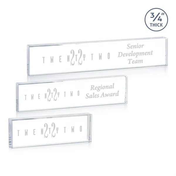 Lancaster Nameplate - Deep Etch